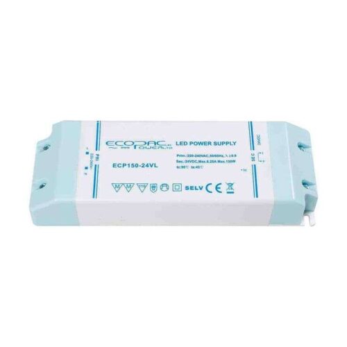 Ecopac 150W 24V Constant Voltage Non-Dimmable LED Driver