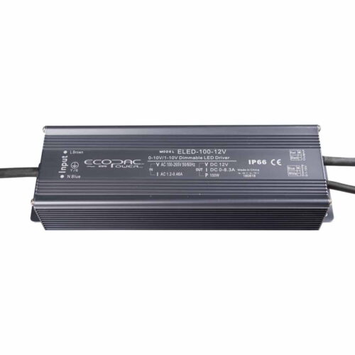 Ecopac 100W 24V Constant Voltage 0-10V Dimmable LED Driver