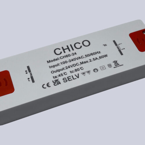 Chico 60W 24V Constant Voltage Non-Dimmable LED Driver – Luna LED Drive