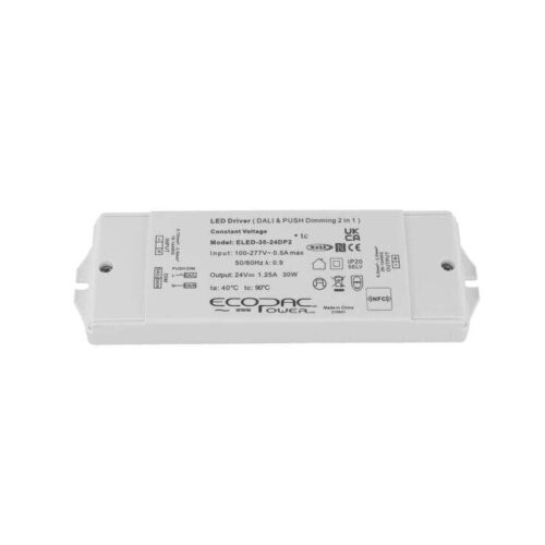 Ecopac 30W 24V Constant Voltage Dali Dimmable LED Driver