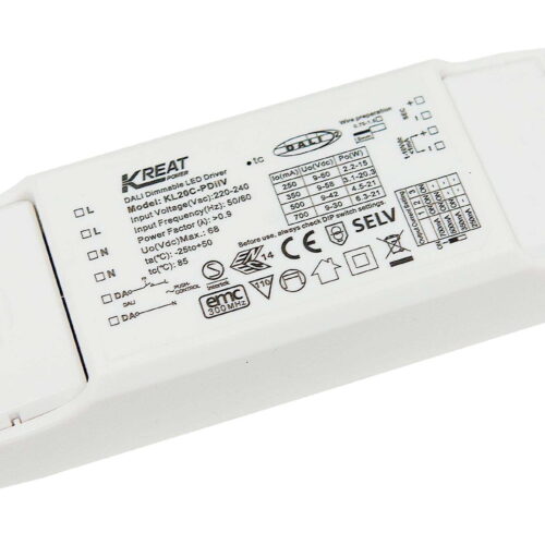 Kreat Power / Merrytek 20W 250-700MA Constant Current Dali & 0-10V Dimmable LED Driver