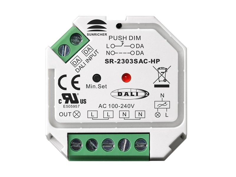 Sunricher Dali + Push AC Phase Cut Dimmer SR-2303SAC-HP